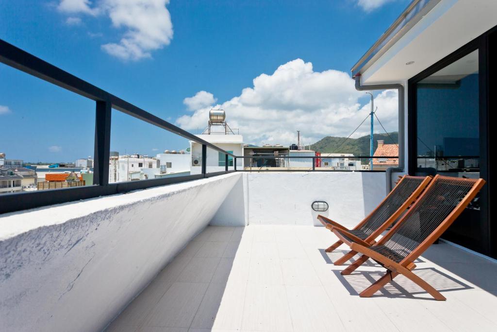Svalir eða verönd á Kenting Cozy B&B