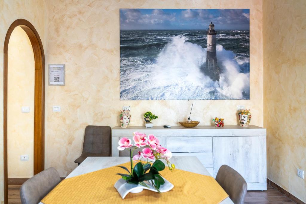 Postel nebo postele na pokoji v ubytování Casa La scivola