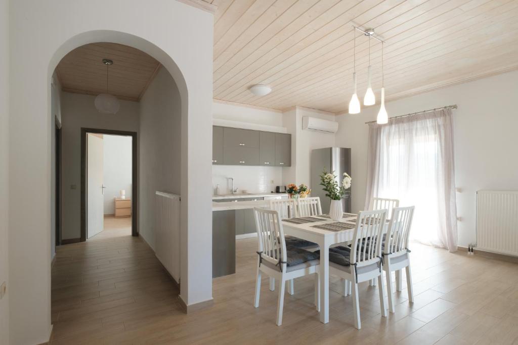 Kuchyň nebo kuchyňský kout v ubytování House Belelis
