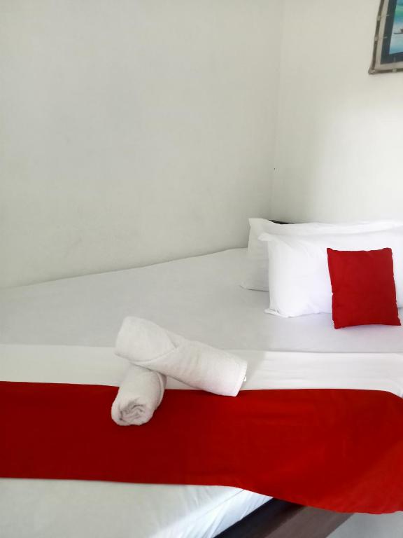 Postel nebo postele na pokoji v ubytování Lang2 place