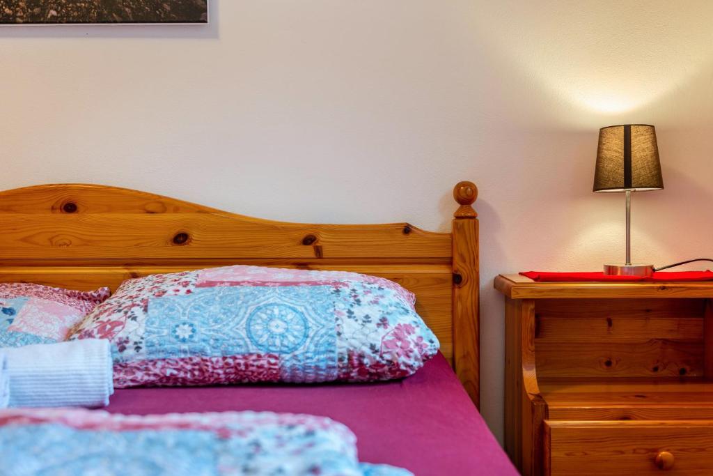 Postel nebo postele na pokoji v ubytování Ferienwohnung Toni II