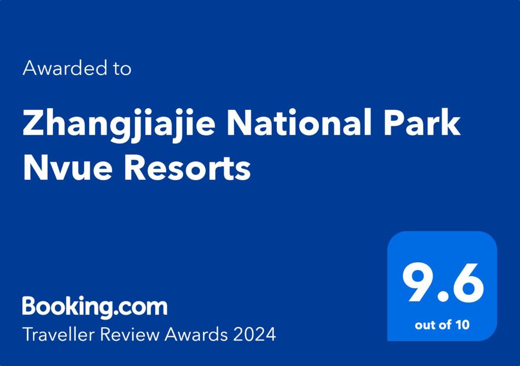 Certifikát, hodnocení, plakát nebo jiný dokument vystavený v ubytování Zhangjiajie National Park Nvue Resorts