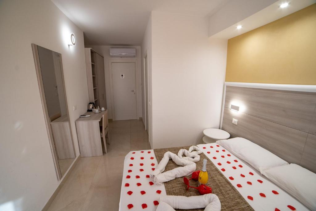 Postel nebo postele na pokoji v ubytování B&B Jerocades