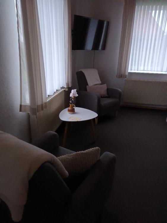 Posezení v ubytování Ferienwohnung an der Elbe
