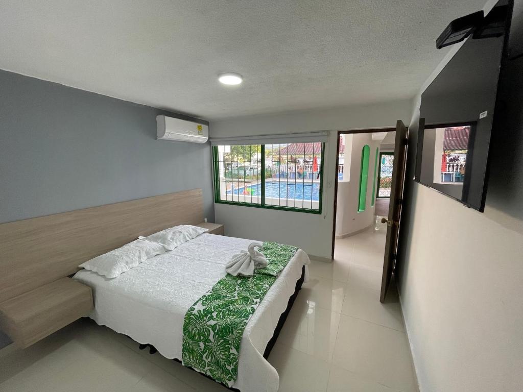 TV a/nebo společenská místnost v ubytování Hotel Maratea Melgar