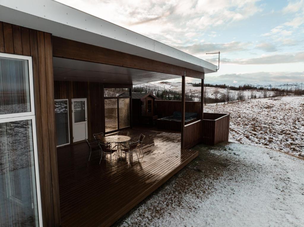 Golden Circle Villa - Hot Tub & Sauna v zimě