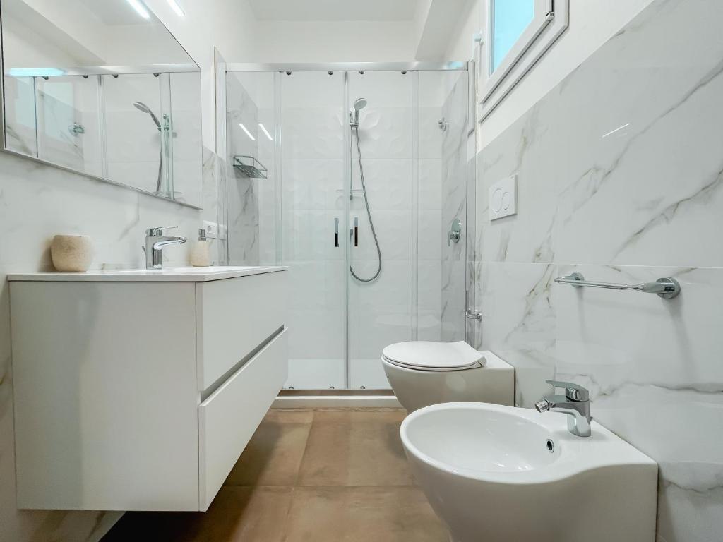 Koupelna v ubytování Casa Sorelle Maricò