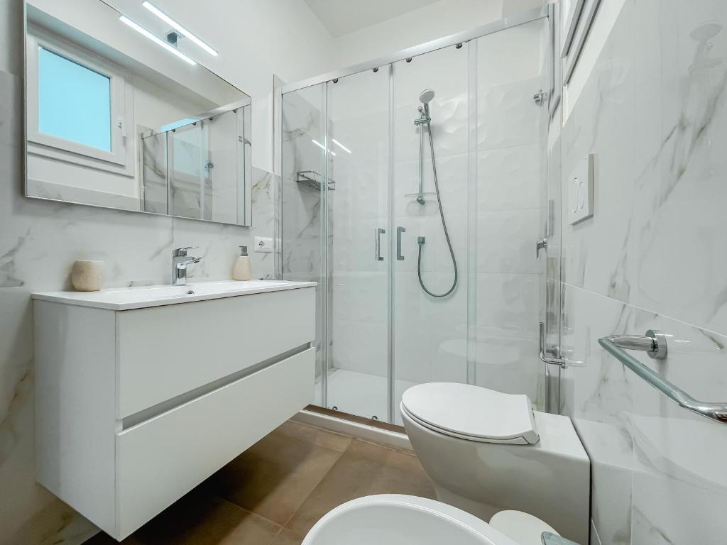 Koupelna v ubytování Casa Sorelle Maricò