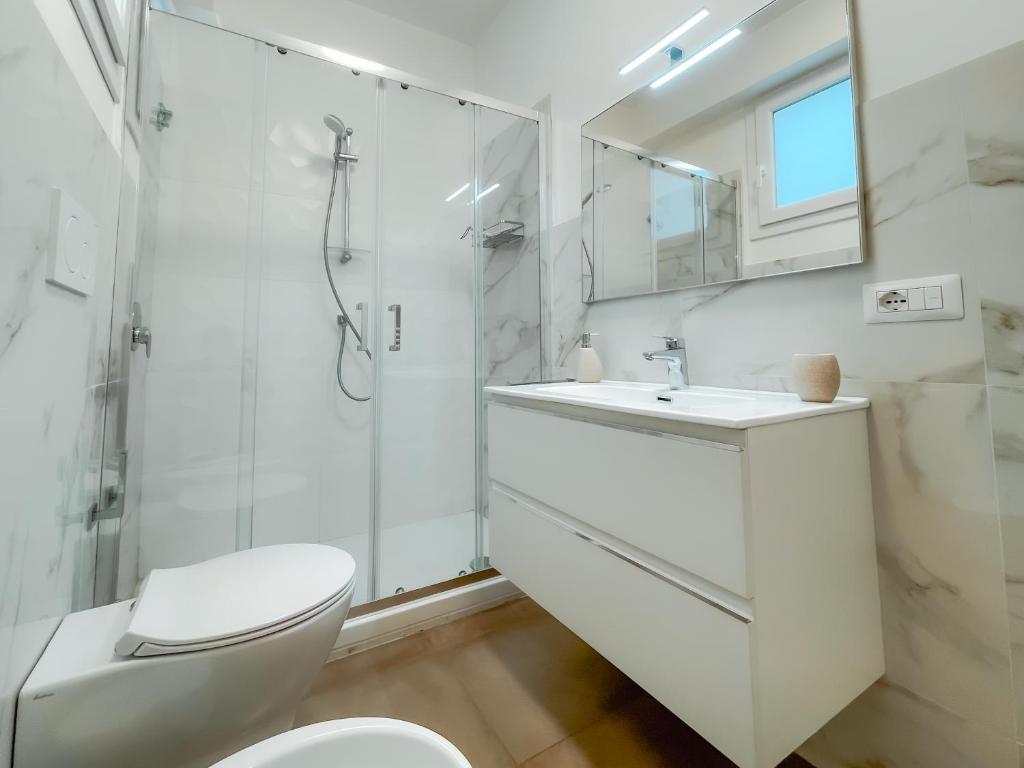 Koupelna v ubytování Casa Sorelle Maricò