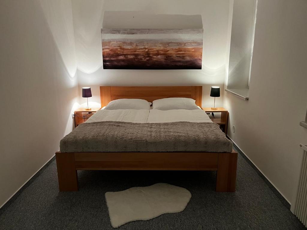 Letto o letti in una camera di Na sjezdovce