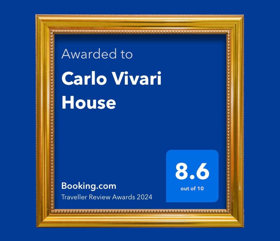 Certifikát, hodnocení, plakát nebo jiný dokument vystavený v ubytování Carlo Vivari House