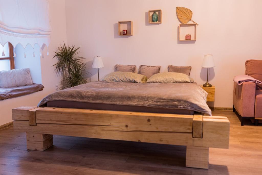 Posteľ alebo postele v izbe v ubytovaní Apartmány Berries