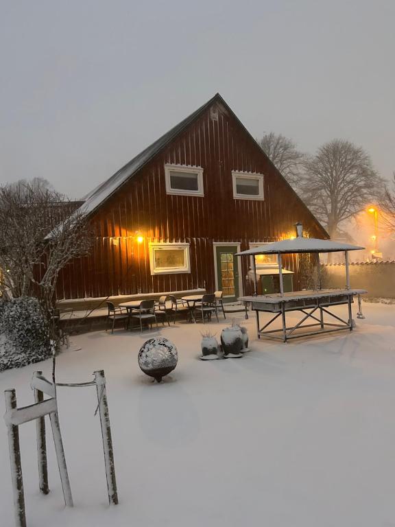 Halmstad Gårdshotell v zimě