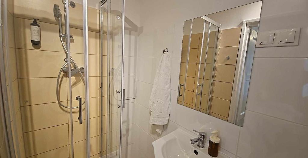 Kúpeľňa v ubytovaní Apartamenty Nikodem in Old Town - Krakow center