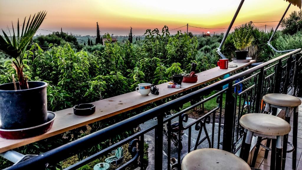 Balkón nebo terasa v ubytování YourSpot Project - shared countryhouse - private rooms - West Peloponnese