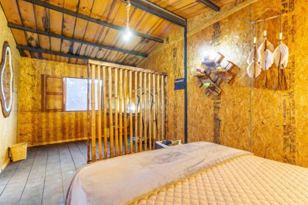 Postel nebo postele na pokoji v ubytování Cabañas Miranda