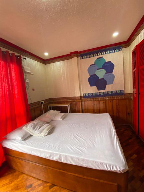 Tempat tidur dalam kamar di Casa Valle Verde