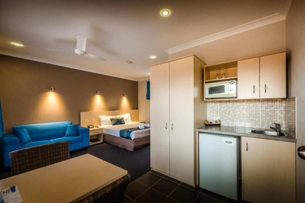 Kuchyň nebo kuchyňský kout v ubytování Park Beach Resort Motel