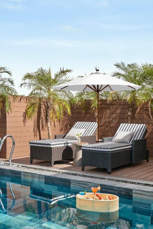 Bazén v ubytování The Ann Hanoi Hotel & Spa nebo v jeho okolí