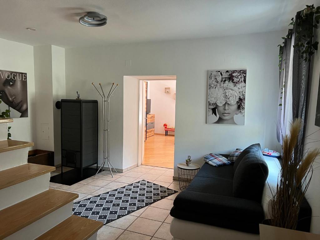Posezení v ubytování Ferienwohnung Eden