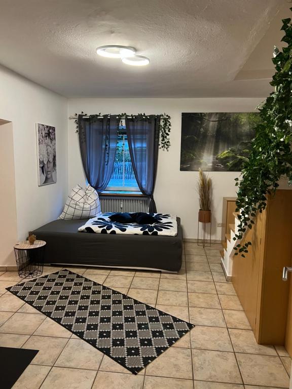 Postel nebo postele na pokoji v ubytování Ferienwohnung Eden