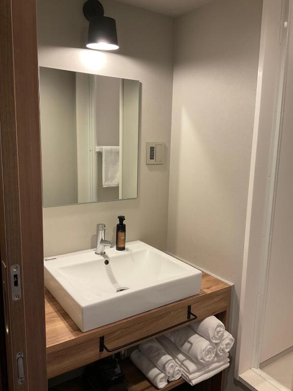 Koupelna v ubytování R Hotel Namba