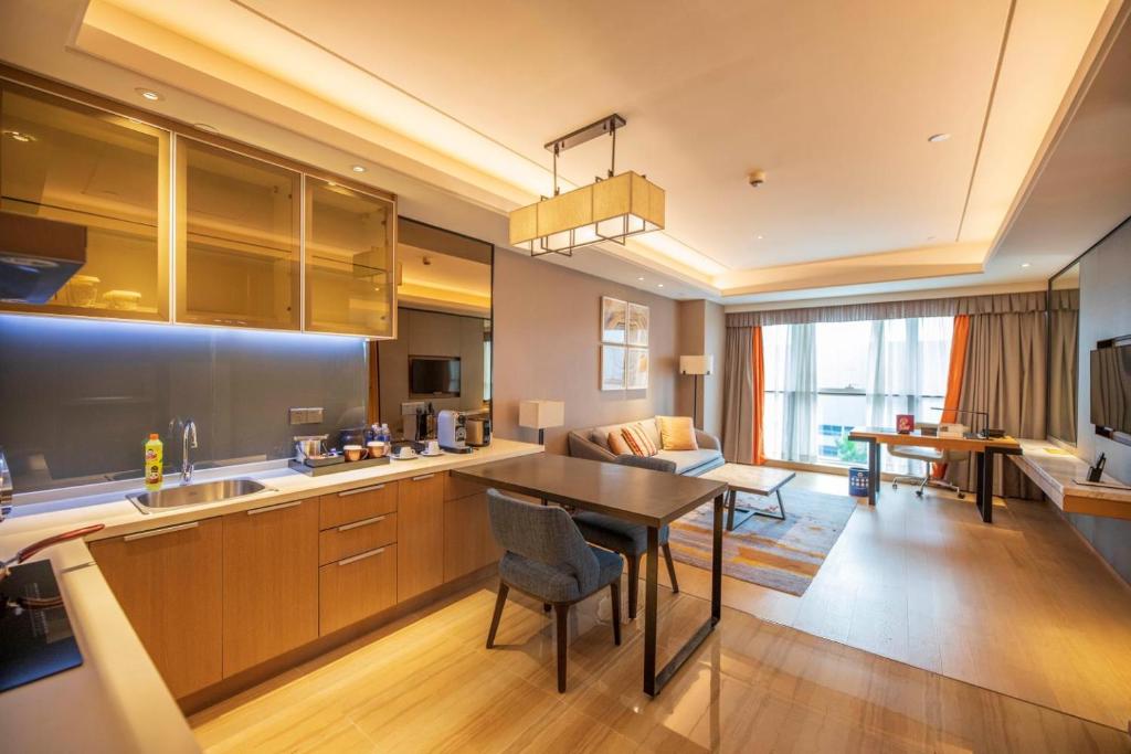 Posezení v ubytování HongQiao Primus Residence Apartment - National Exhibition Center
