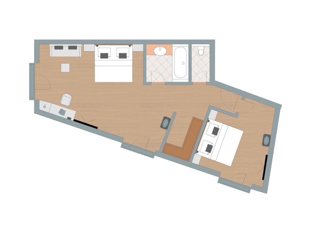 Půdorys ubytování Hotel EDELWEISS Berchtesgaden Superior