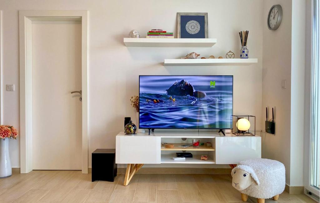 TV a/nebo společenská místnost v ubytování Amazing Apartment In Simuni With Wifi