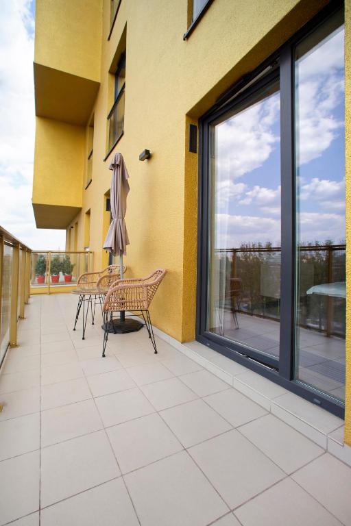 Balkón nebo terasa v ubytování Praga Zupnicza P&O Serviced Apartments