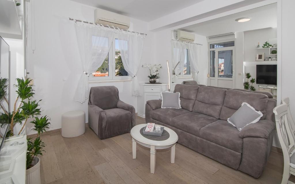 Posezení v ubytování MIRROR apartment