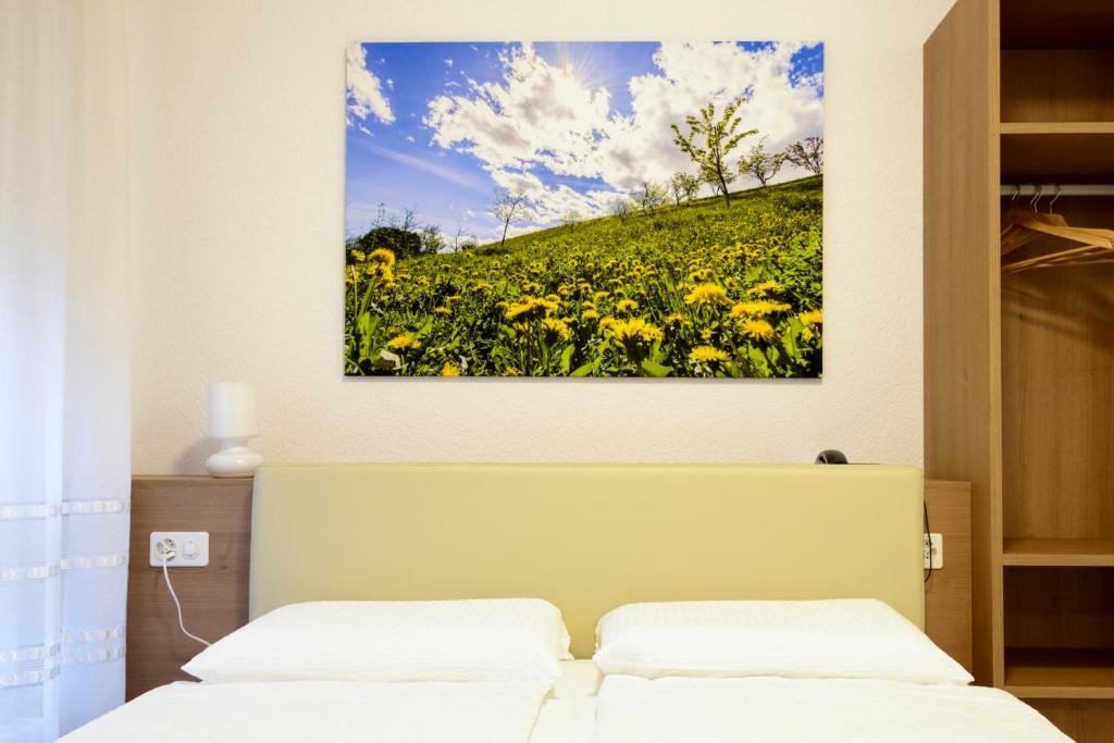 Ein Bett oder Betten in einem Zimmer der Unterkunft Hotel Ceresio
