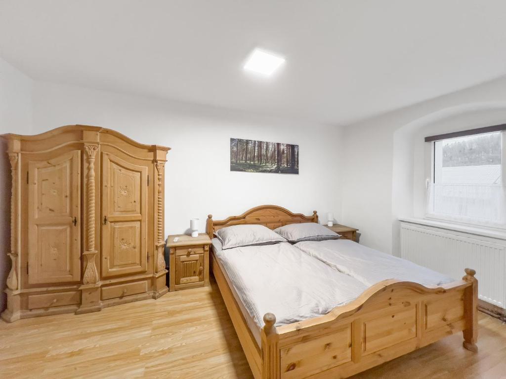 Postel nebo postele na pokoji v ubytování Marcelína