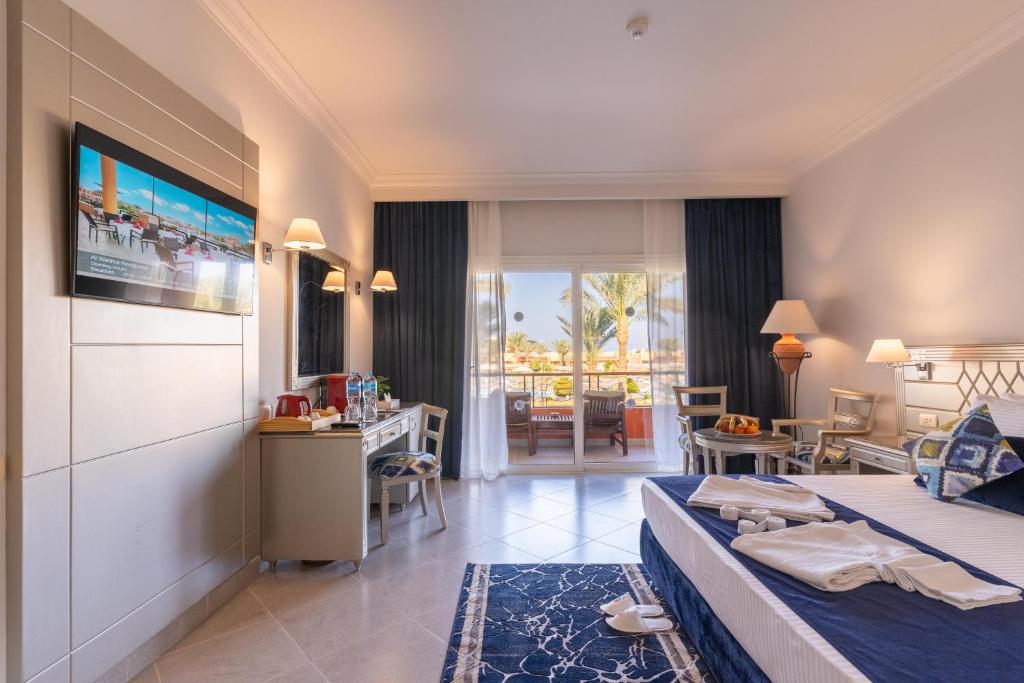 Posezení v ubytování Malikia Resort Abu Dabbab
