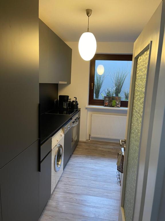 Kuchyň nebo kuchyňský kout v ubytování Ferienwohnung Gorch-Fock Scharbeutz