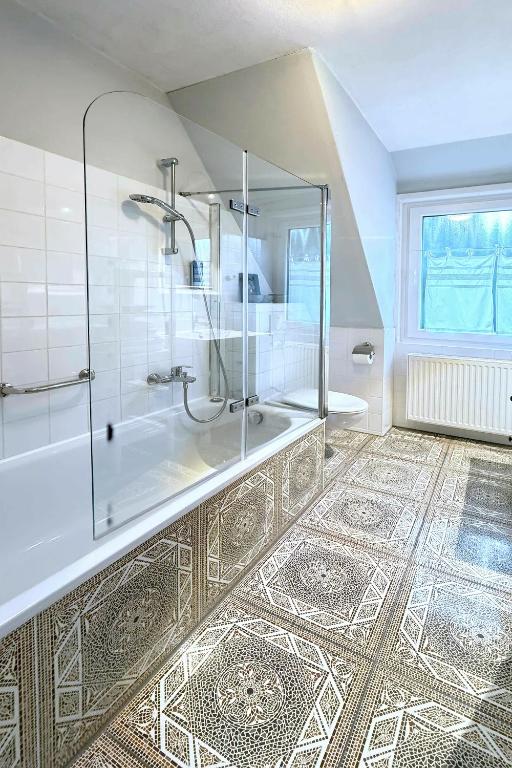 Koupelna v ubytování Ferienwohnung am Hafen Bad Bevensen