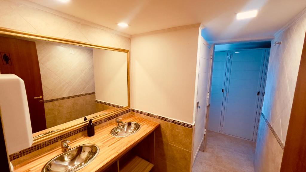 Koupelna v ubytování Hostel Falucho