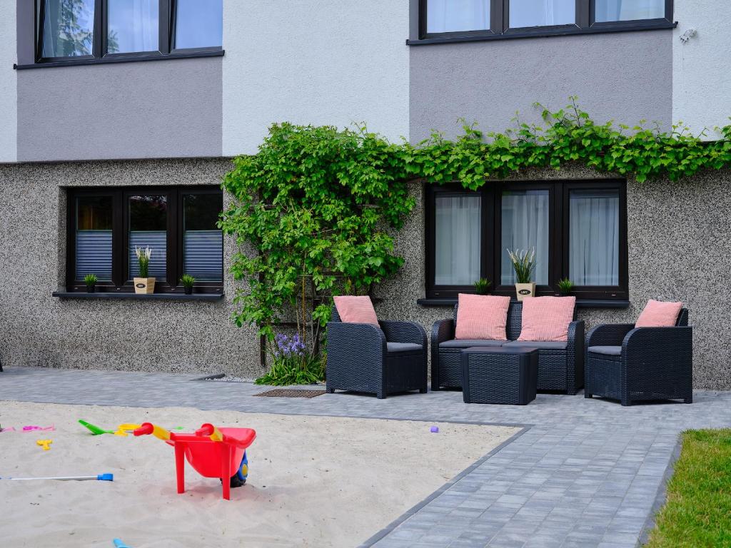 Posedenie v ubytovaní Villa Łeba II - Loft Apartments