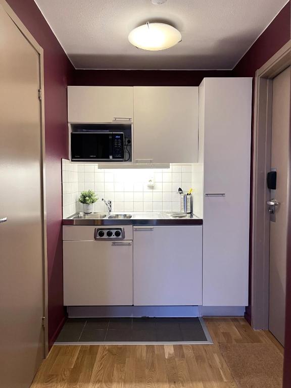 Kuchyň nebo kuchyňský kout v ubytování 2Home Hotel Apartments
