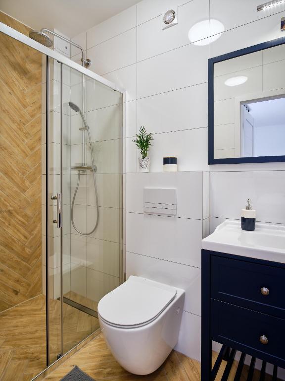 Kúpeľňa v ubytovaní Villa Łeba II - Loft Apartments