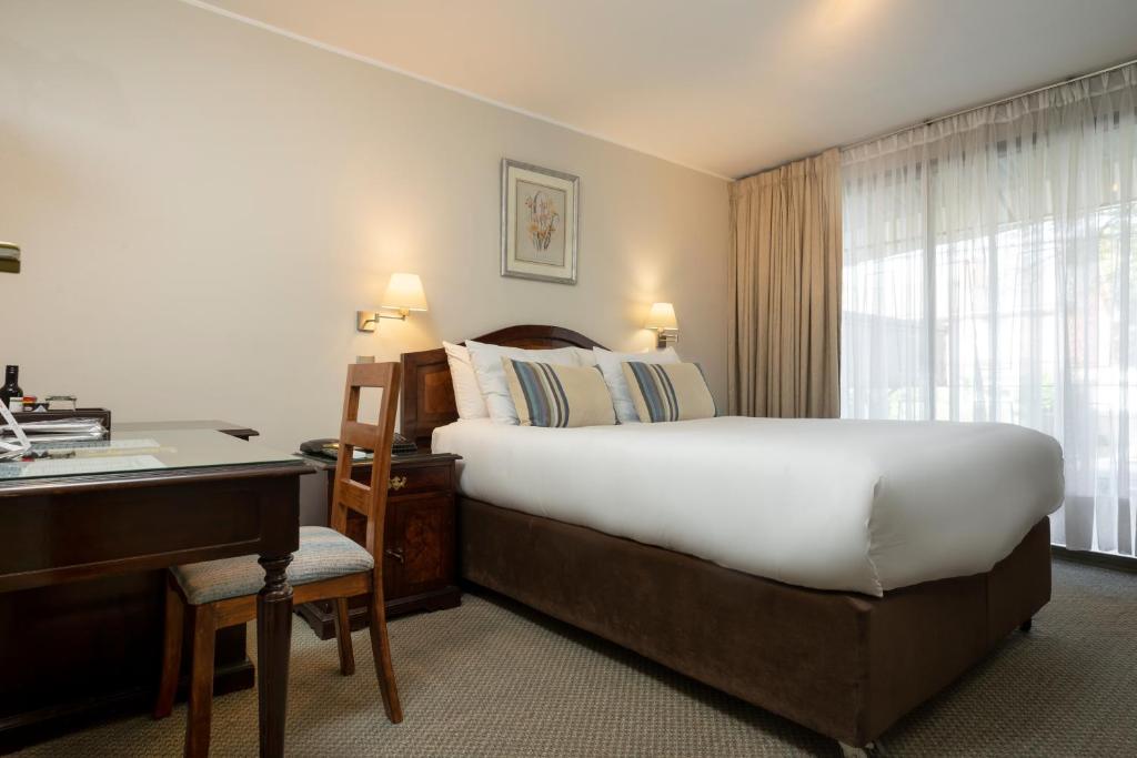 Postel nebo postele na pokoji v ubytování Teclados Hotel