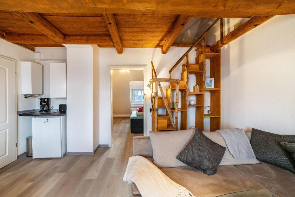 Kuchyň nebo kuchyňský kout v ubytování Im Harzer Vogelnest Meisennest