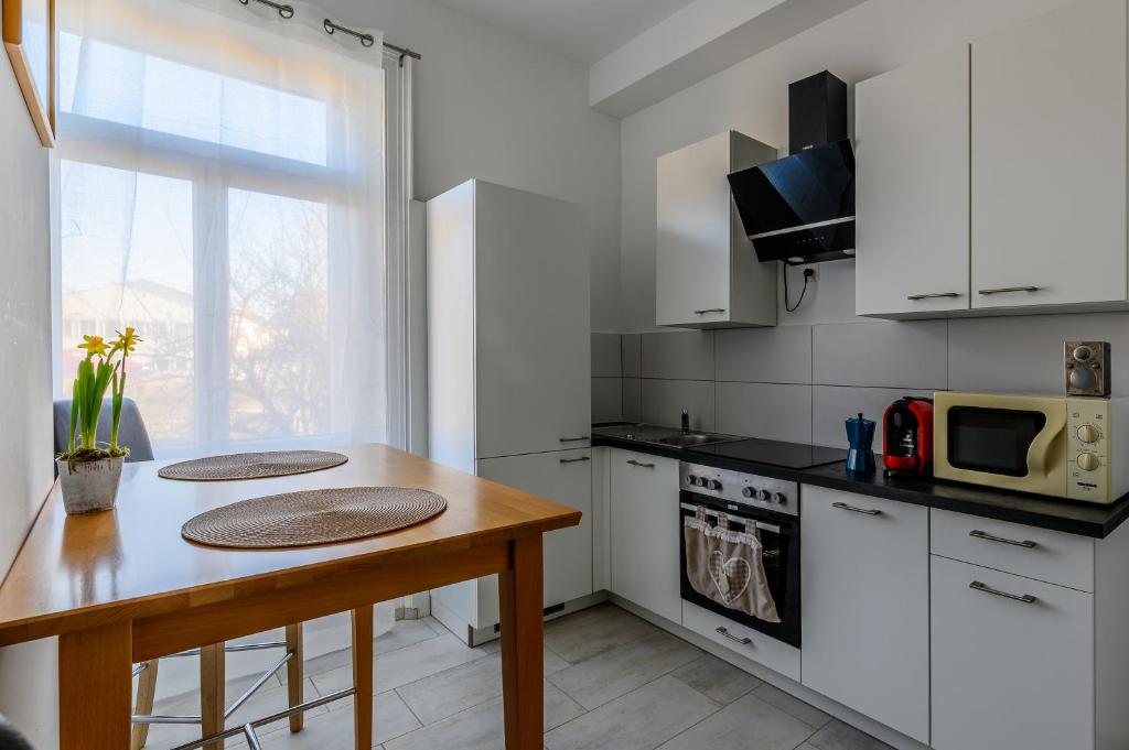 Kuchyň nebo kuchyňský kout v ubytování Gruben Apartments 2 schlafzimmer
