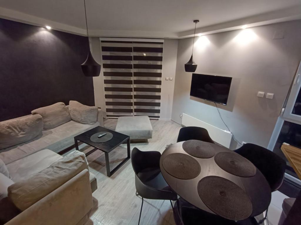 TV a/nebo společenská místnost v ubytování Apartment Triangle