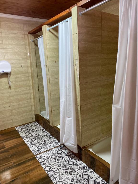 Koupelna v ubytování Hostal Treile