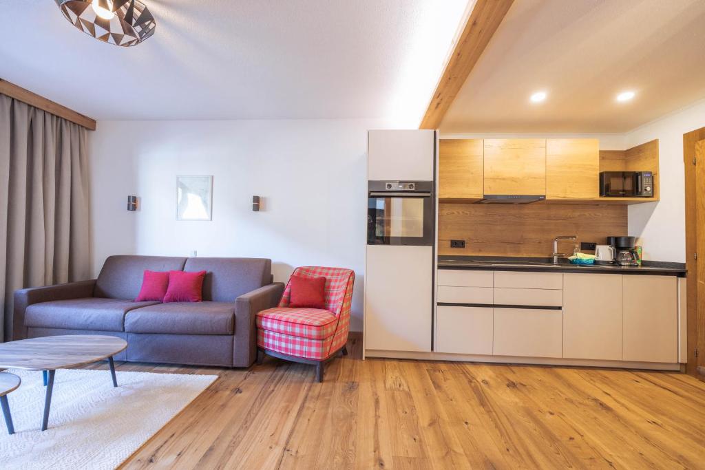 Kuchyň nebo kuchyňský kout v ubytování Appartement Christian