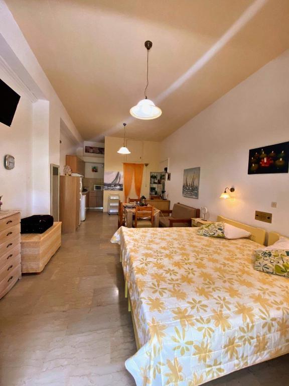 Kuchyň nebo kuchyňský kout v ubytování ZERVOS STUDIOS AND APARTMENTS