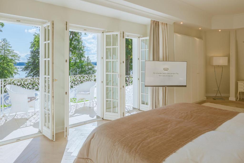 Villa Contessa - Luxury Spa Hotelsにあるベッド
