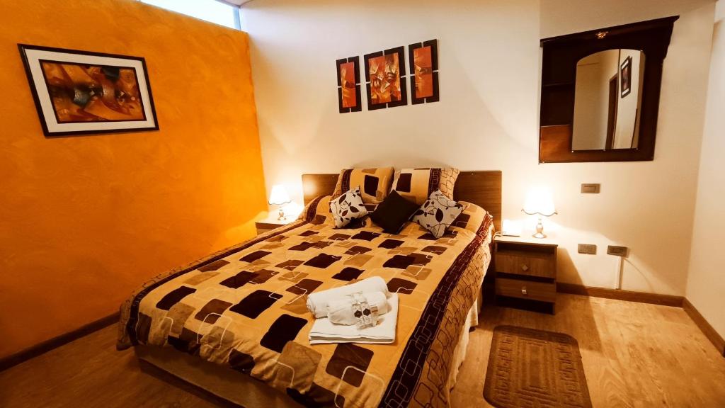 Кровать или кровати в номере HGA-Zafiro-Spa