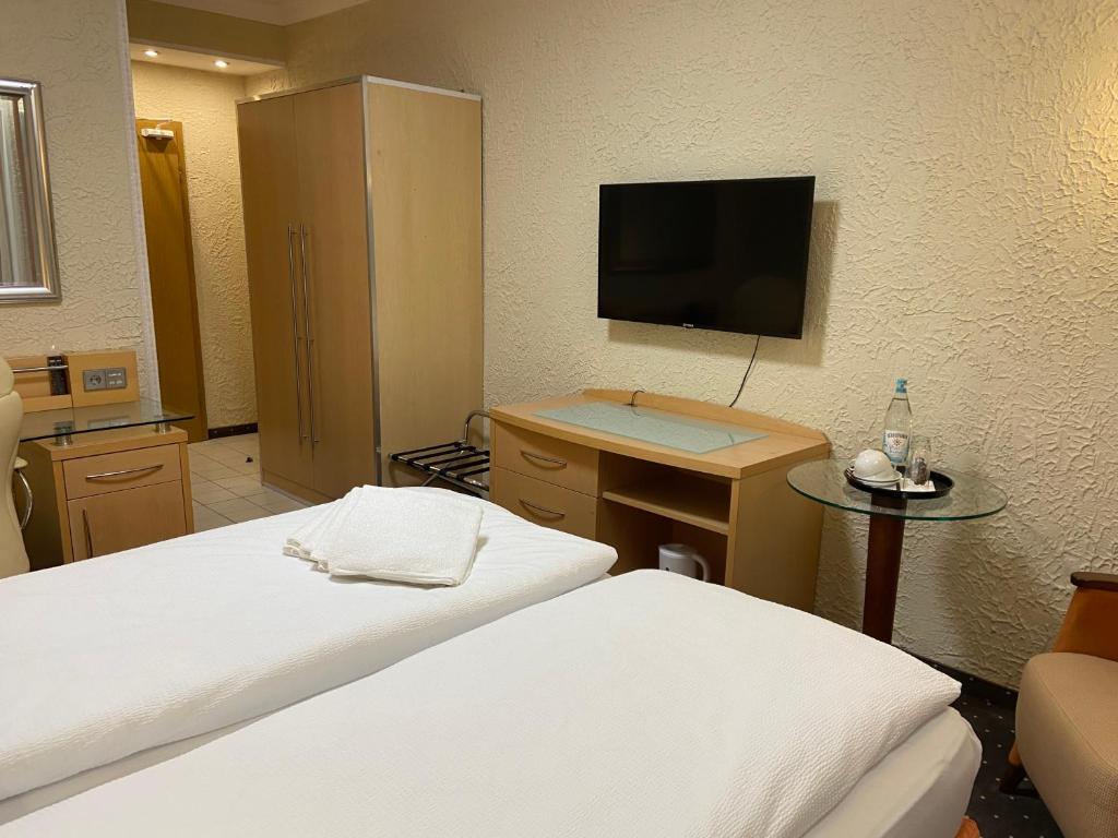 Postel nebo postele na pokoji v ubytování Alter Hof